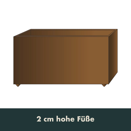 Pflanzkasten, rechteckig, Breite 30cm x Höhe 50cm
