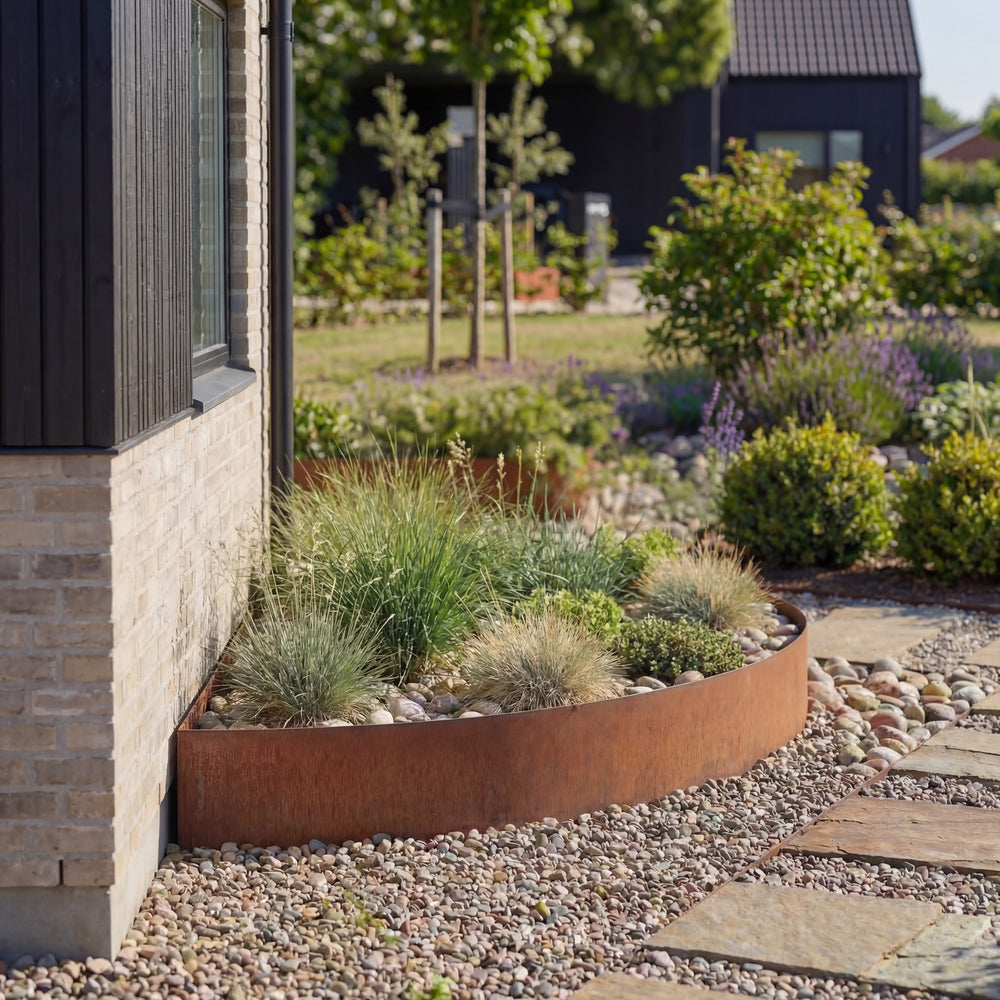 Halbkreis aus 3 mm Cortenstahl