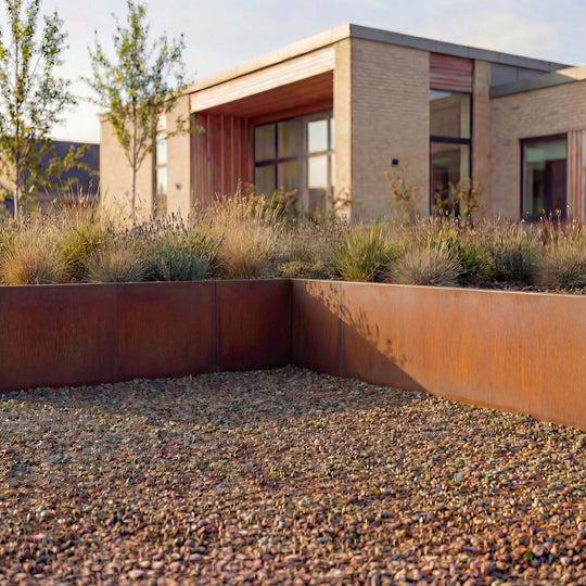 Innenecke für Stützmauern aus Cortenstahl