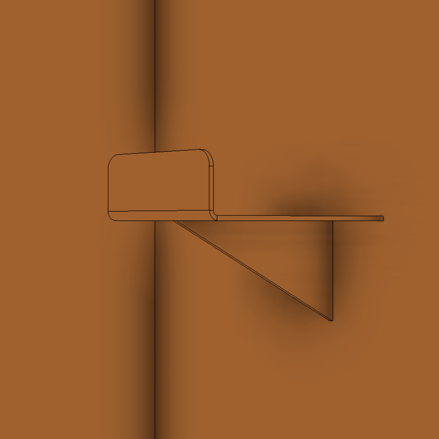 Freistehende Wallbox-Säule - Cortenstahl