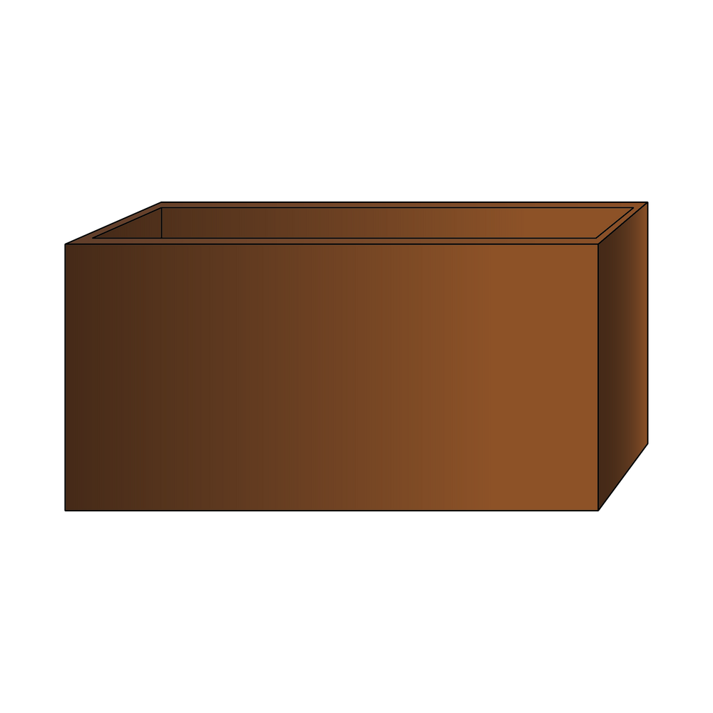 Pflanzkasten, klassisches Modell – Breite 50cm & Höhe 50cm