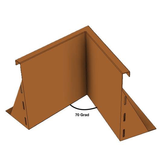 Innenecke für Stützmauern aus Cortenstahl